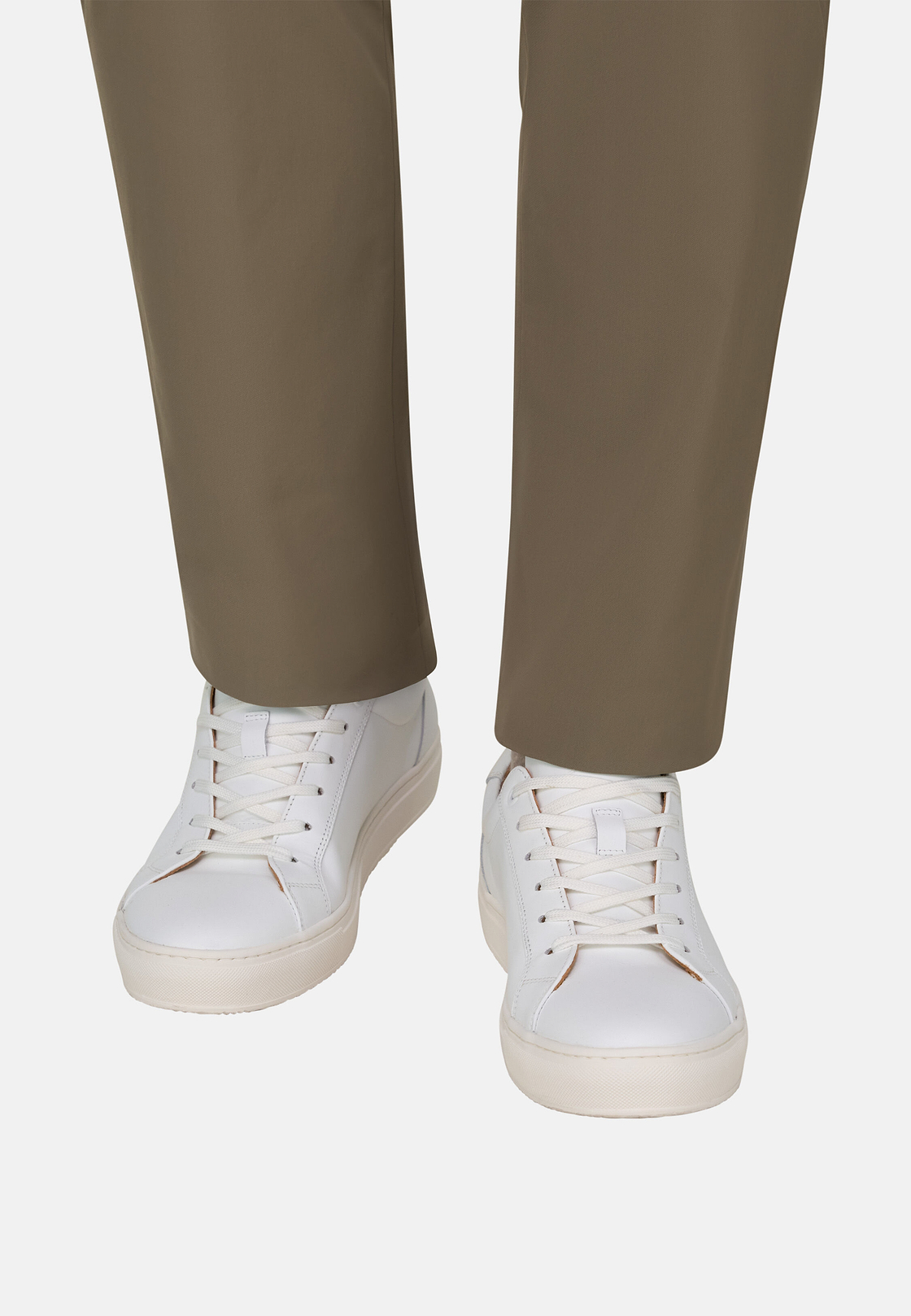 Zapatillas De Piel Blanca, Blanco, hi-res, 2