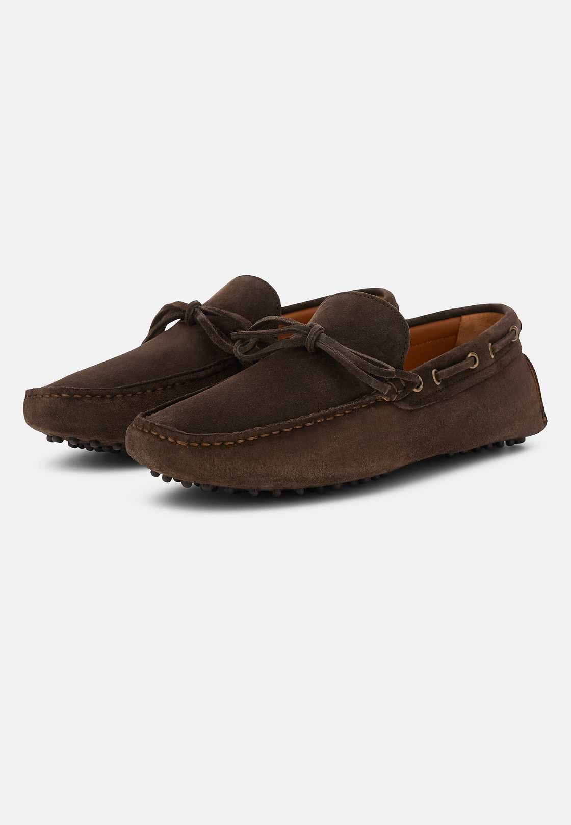 Wind Loafers in Suede Leather, Dark brown, hi-res