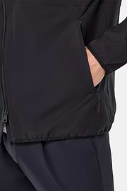 Technical Fabric Bomber Jacket, Navy blue, hi-res