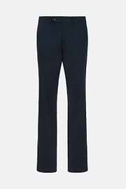 Stretch Cotton Trousers, Navy blue, hi-res