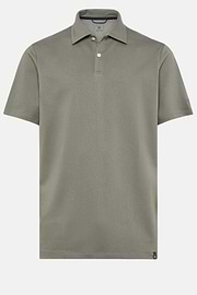 High-Performance Piqué Polo Shirt, Green, hi-res