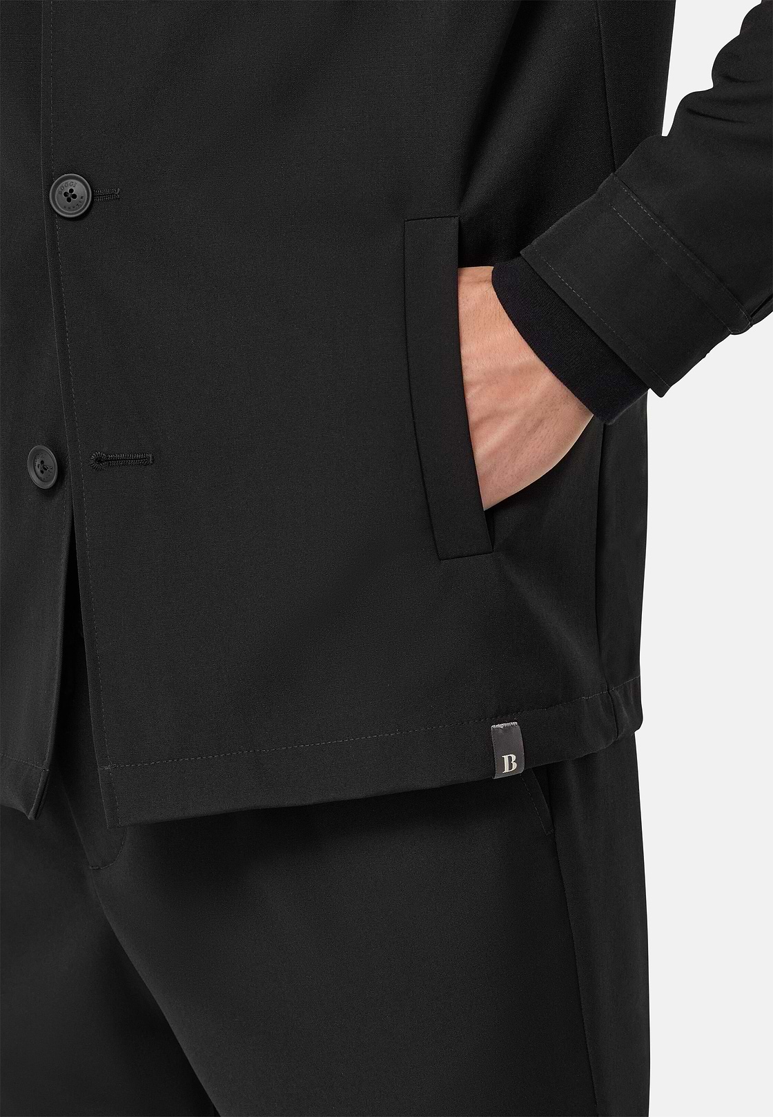 Veste Chemise Link En Laine, Noir, hi-res