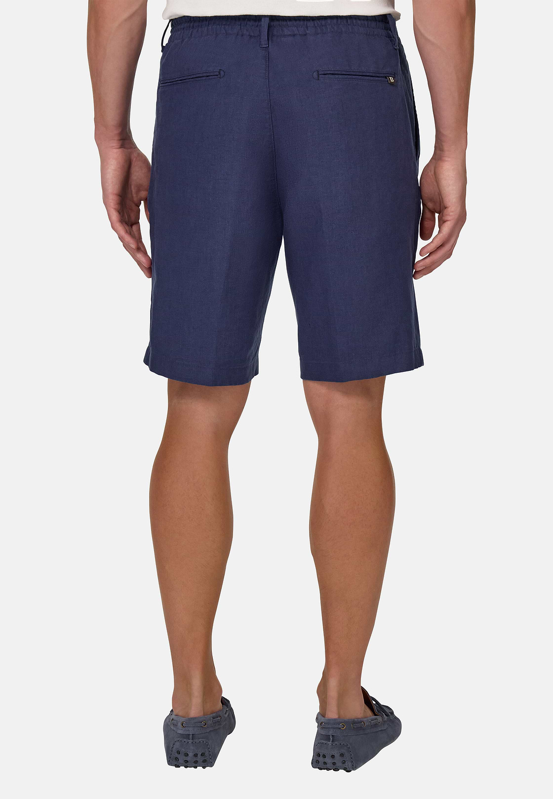 Bermudas in Linen, Blue, hi-res
