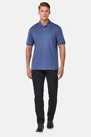 Jersey Polo Shirt, Indigo, hi-res