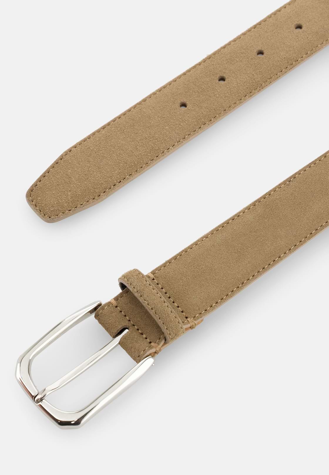 Suede Leather Belt, CAML, hi-res, 2
