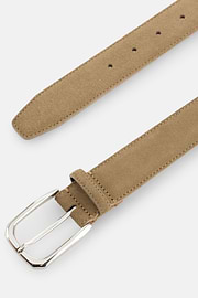 Suede Leather Belt, CAML, thumb, 2