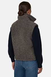 Teddy Full-Zip Gilet, Dark Grey, thumb, 4