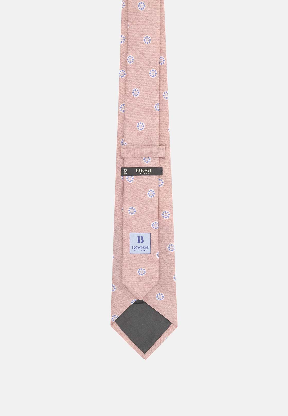 Medallion Silk Tie, Pink, hi-res, 3