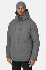 Parka Gemengd Wol Gemêleerd, Light grey, thumb, 1
