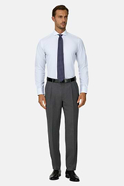 Shirt Striped Cotton Slim Fit, Blue, thumb, 2