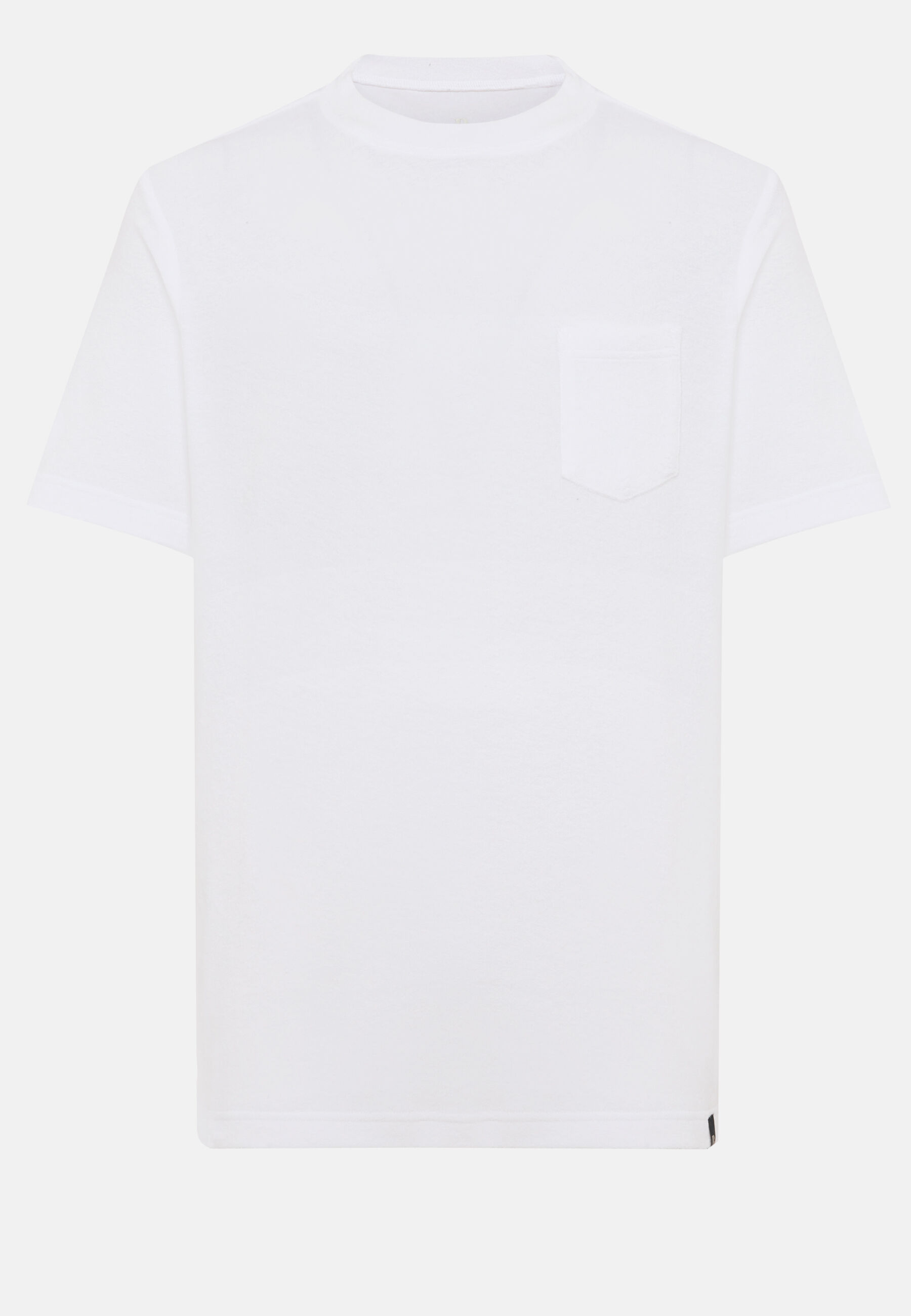 T-Shirt em Algodão/Nylon, White, hi-res