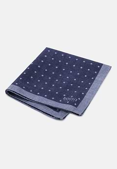 Pocket Square Double Print Polka Dot Silk
