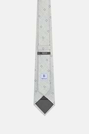 Medallion Silk Tie, Green, thumb, 3