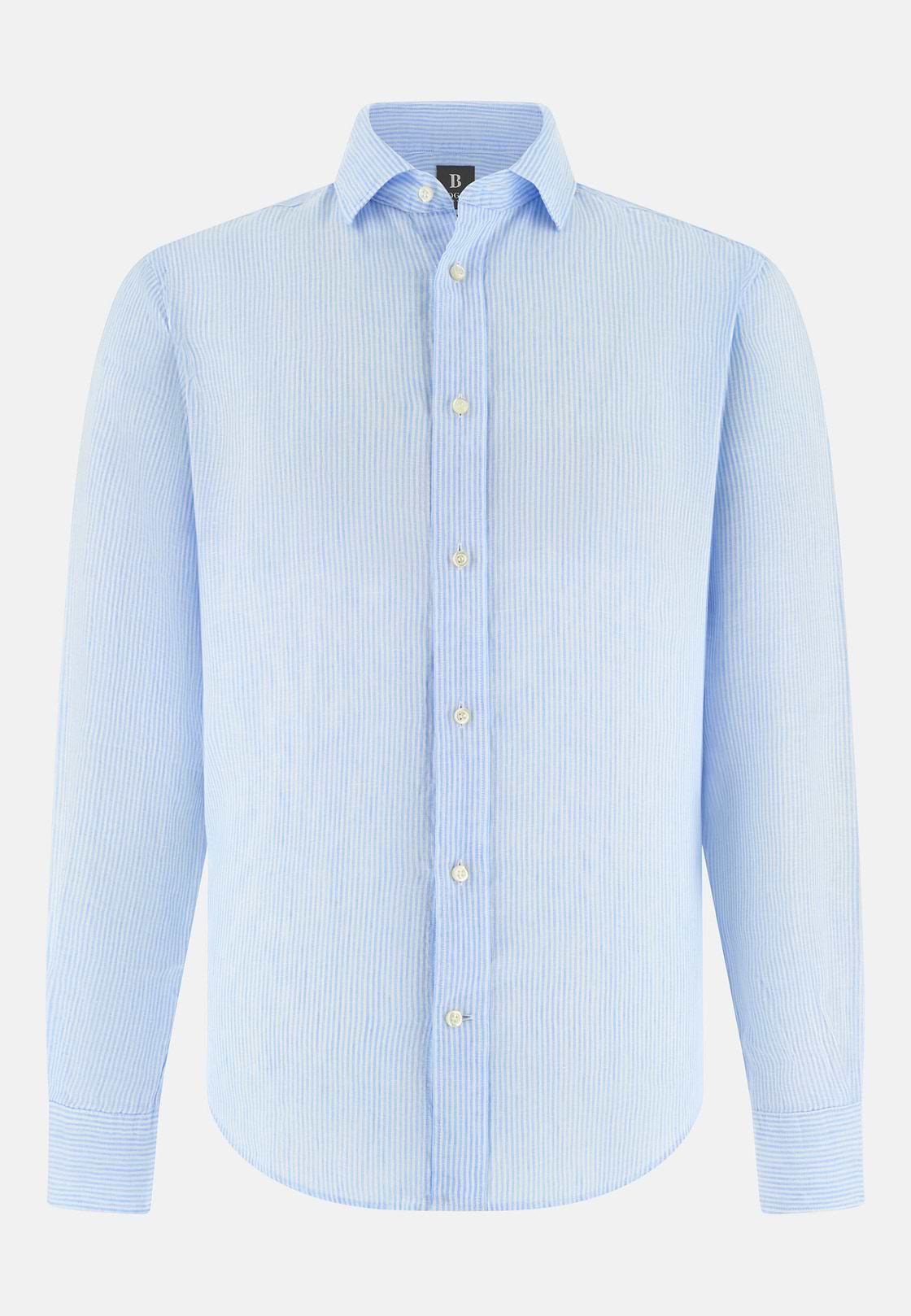 Hemd Aus Leinen Regular Fit, Hellblau, hi-res, 6