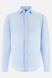 Hemd Aus Leinen Regular Fit, Hellblau, thumb, 6