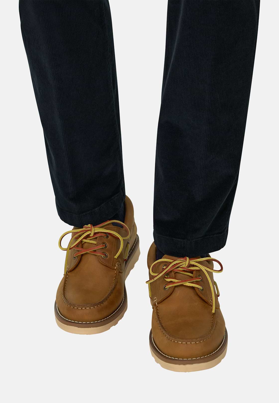 Bootschoenen van Pull-up Leer, Brown, hi-res, 2