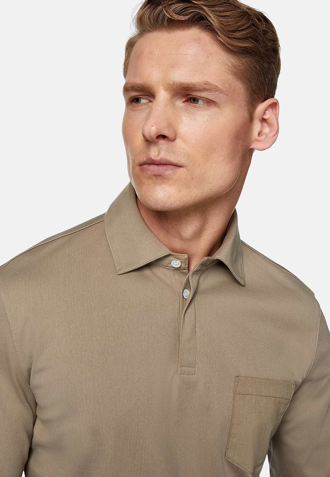 Koszulka polo z wytrzymałej piki, Beige, hi-res