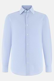 Polohemd Aus Japanischem Jersey Regular Fit, Hellblau, thumb, 6