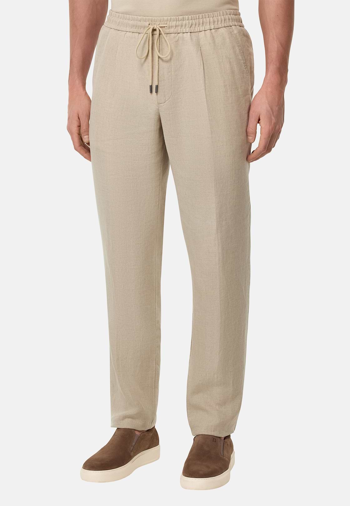 City Linen Trousers, Sand, hi-res
