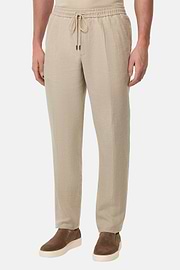 City Linen Trousers, Sand, hi-res