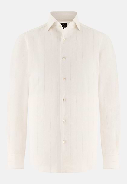 Regular Fit Linen Shirt, Sand, hi-res