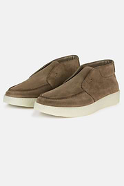 Suede Loafers, Brown, hi-res