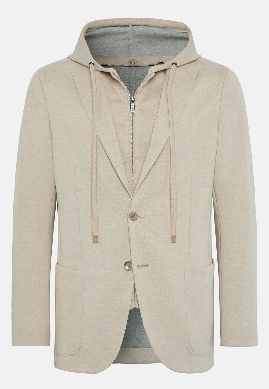 Veste Molletonnée Madison Beige En Coton Mélangé, Beige, hi-res