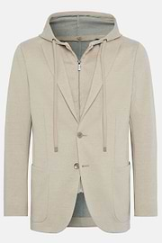 Veste Molletonnée Madison Beige En Coton Mélangé, Beige, hi-res