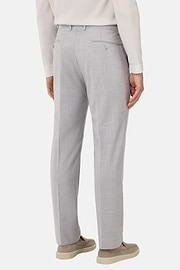 B Aria Pure Wool Trousers, Light grey, hi-res