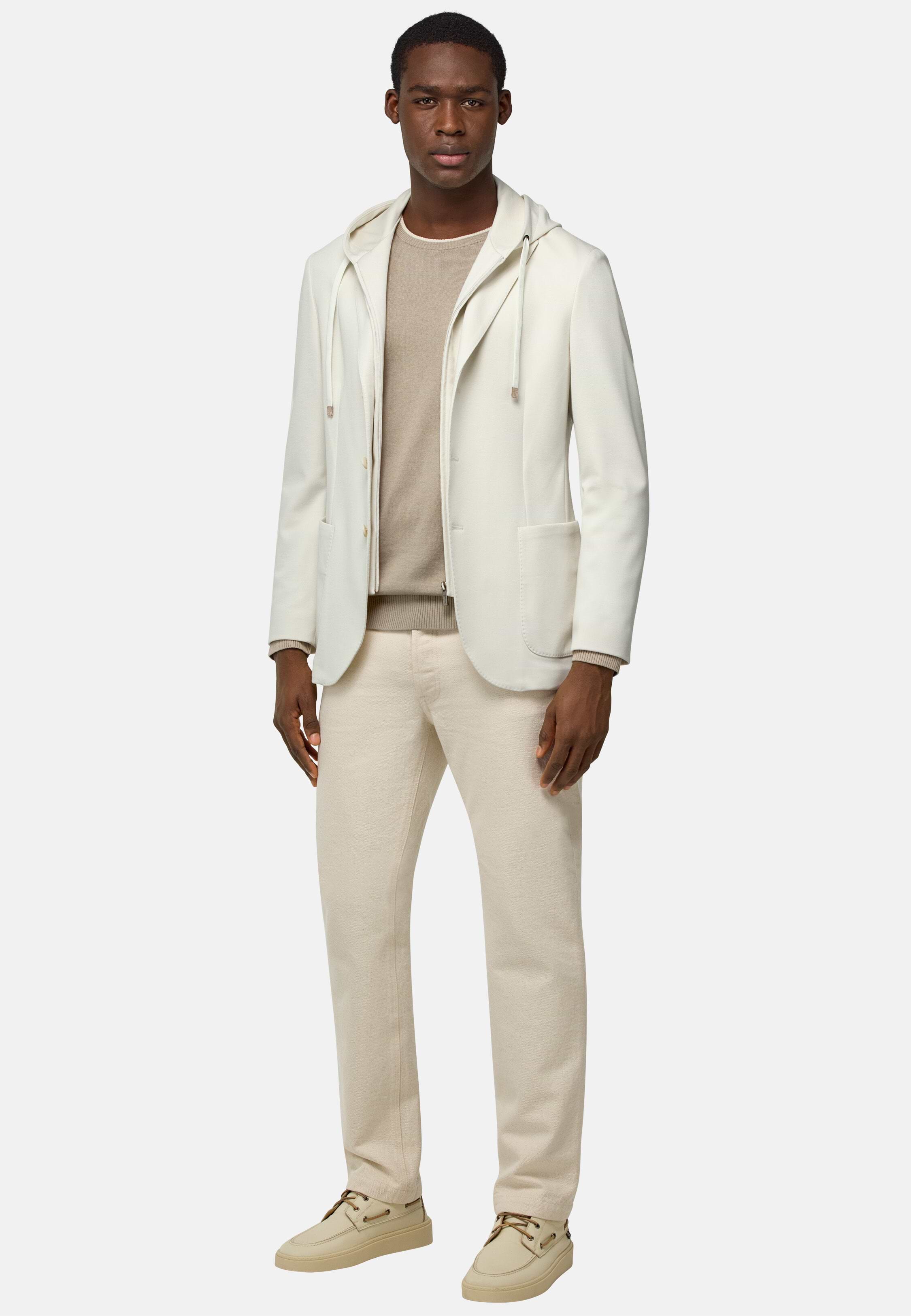 Men's Madison Cotton Blend Sweatshirt Jacket | Boggi Milano