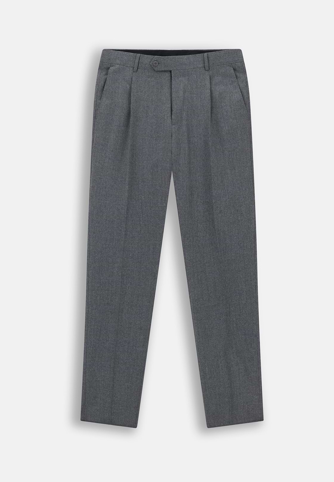 Double-Breasted Wool Flannel Suit, , hi-res, 3