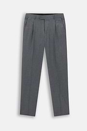 Double-Breasted Wool Flannel Suit, , thumb, 3