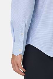 Hemd Aus Elastischem Nylon Slim Fit, Hellblau, thumb, 4