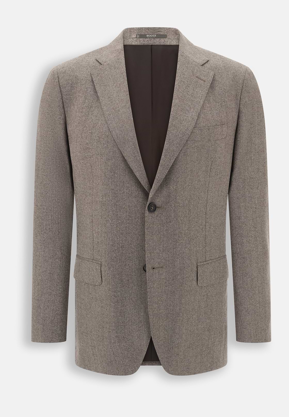 Pak Visgraat Pure Wol Flanel, Taupe, hi-res, 7