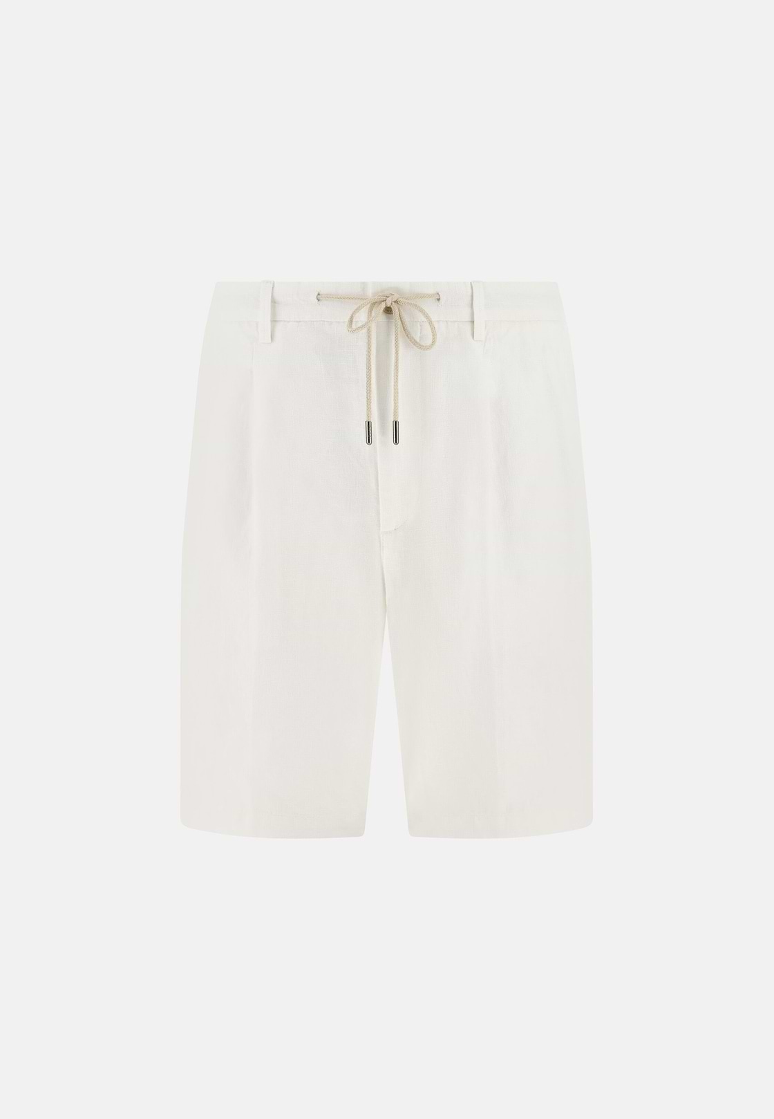 Bermudahose Aus Leinen, Weiß, hi-res, 1