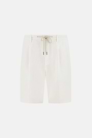Bermudahose Aus Leinen, Weiß, thumb, 1