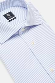 Striped Dobby Windsor Collar Shirt Slim, Light Blue, hi-res