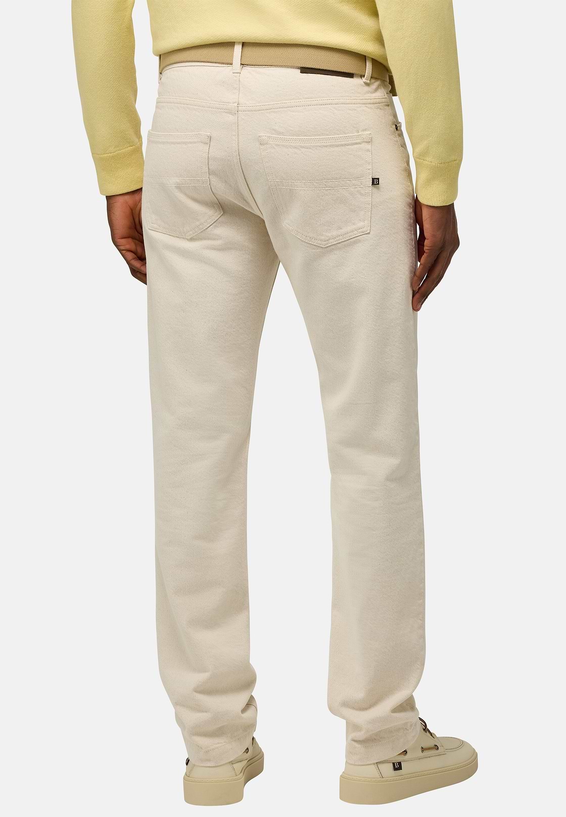 Cream Denim Jeans, Cream, hi-res