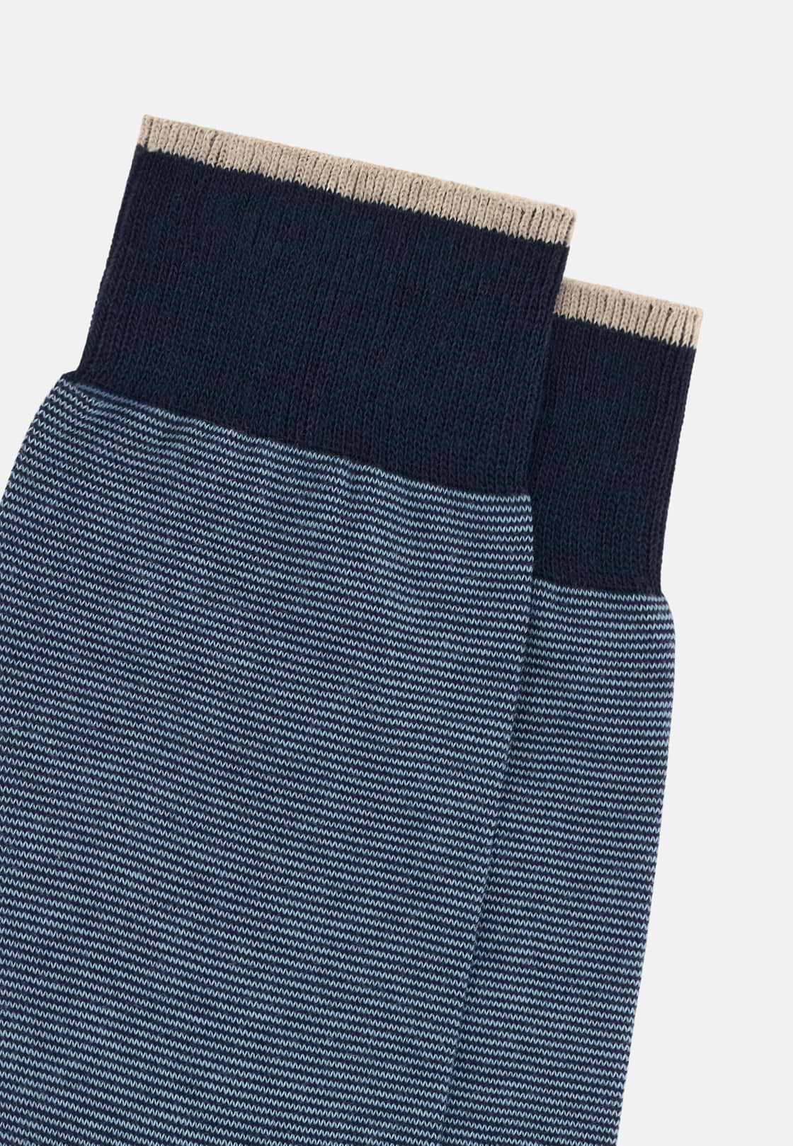 Calcetines Microrrayas, Azul  Marino, hi-res, 3