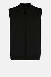 Black Recycled and Technical Jersey Waistcoat, , thumb, 5