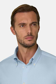Regular Fit Pinpoint Cotton Shirt Button Down, , thumb, 3