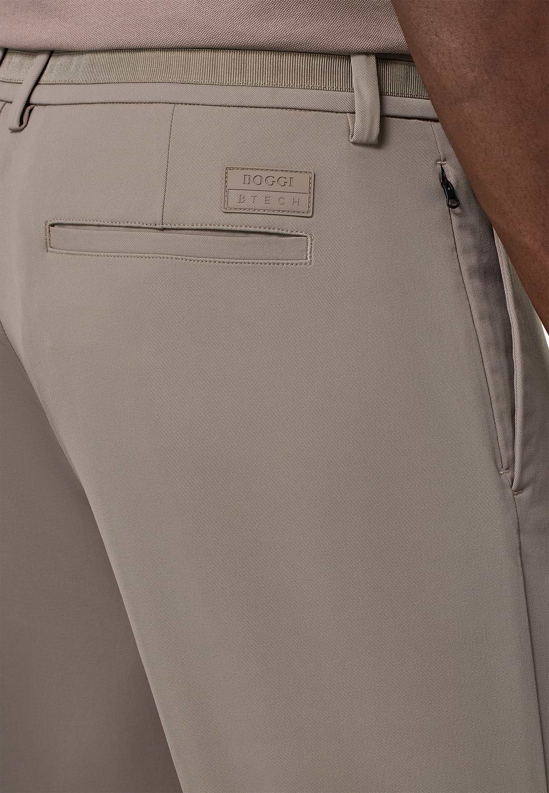 B Tech Stretch Nylon Bermuda Shorts, TAUPE, hi-res