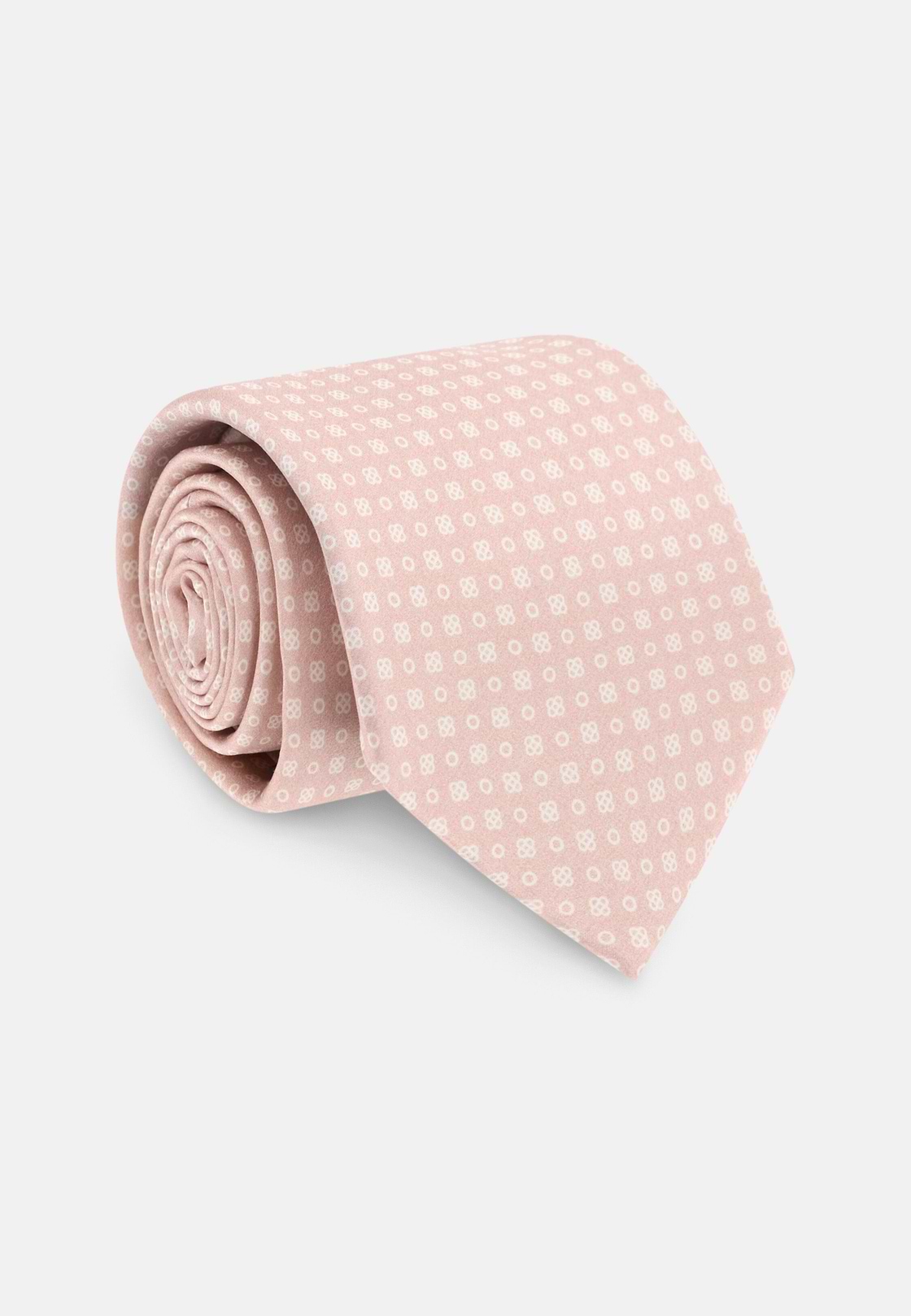 Corbata Ceremonia Microestampado De Seda, Rosado, hi-res, 2