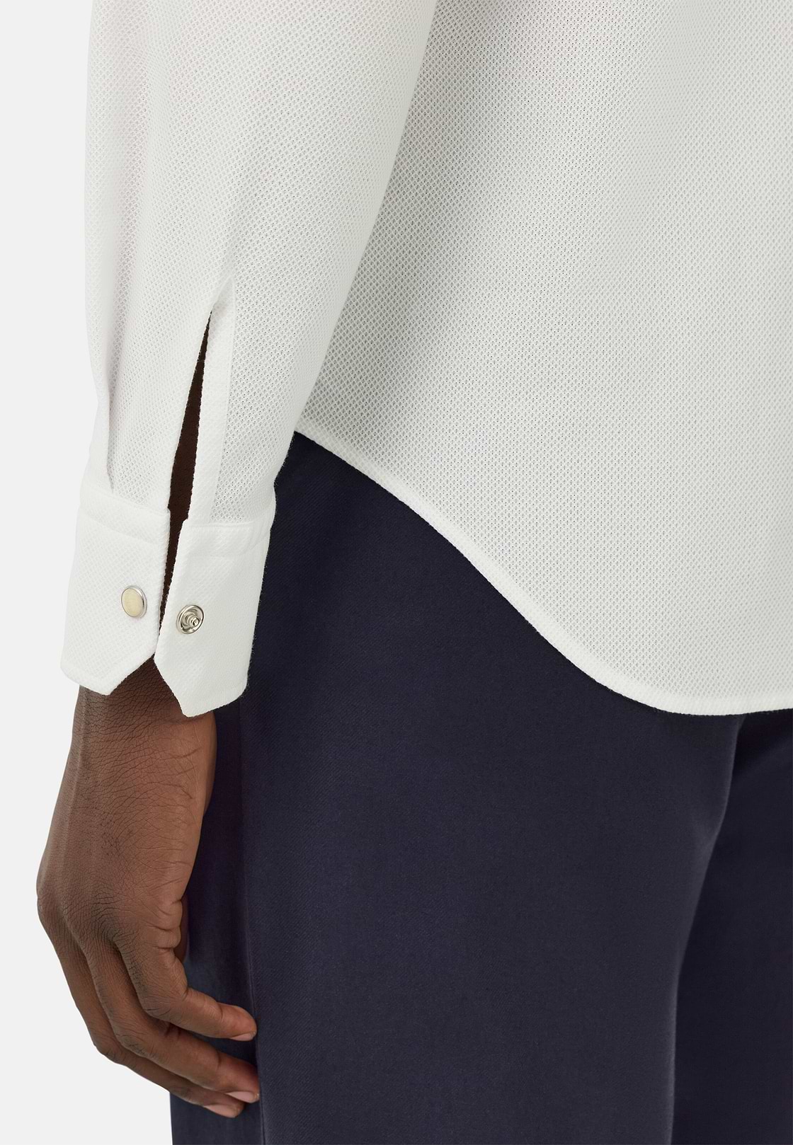 Regular Fit Cotton Shirt, White, hi-res