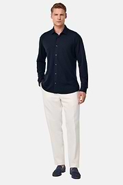 Polo camisa de piqué de alto rendimiento S.Cafè®Regular, Azul  Marino, hi-res
