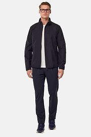 Technical Fabric Bomber Jacket, Navy blue, hi-res