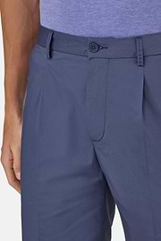 Stretch Cotton Bermuda Shorts, Air-blue, hi-res