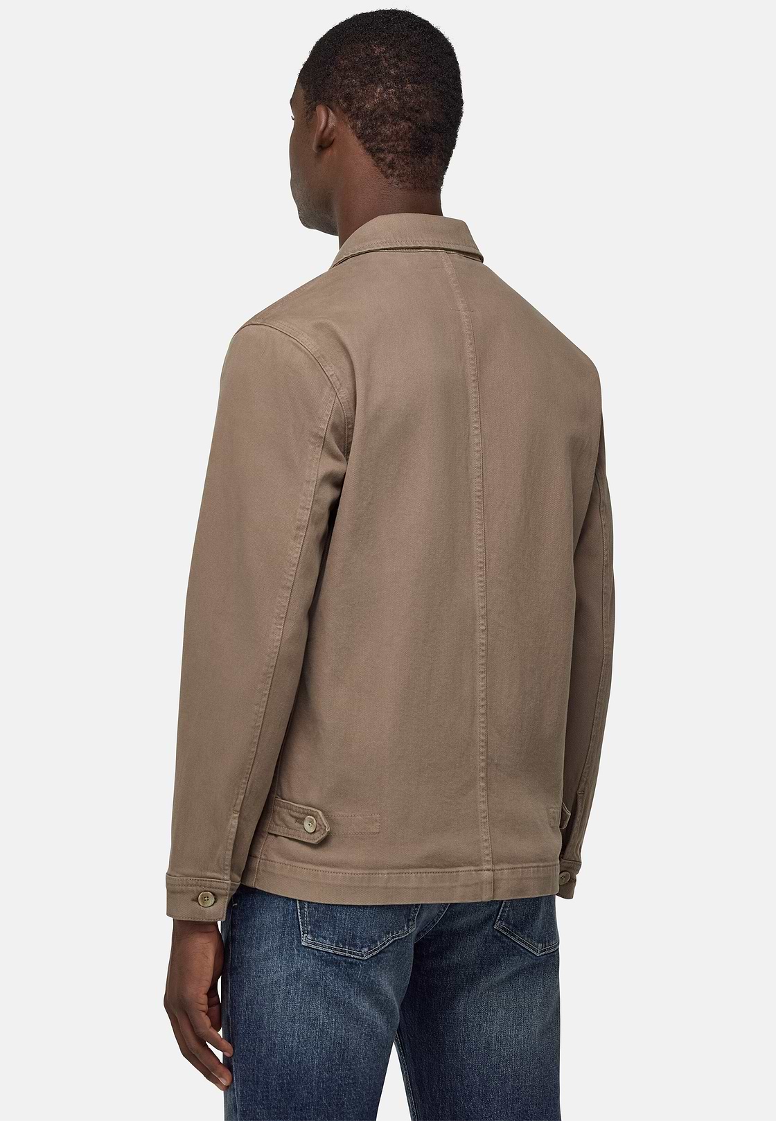 Veste Chemise Work En Coton, Taupe, hi-res