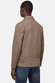 Veste Chemise Work En Coton, Taupe, hi-res