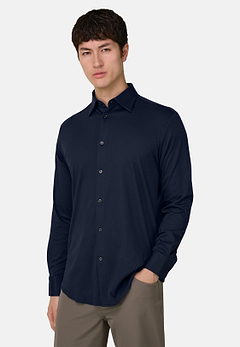 Regular Fit Cotton and Silk Polo Shirt